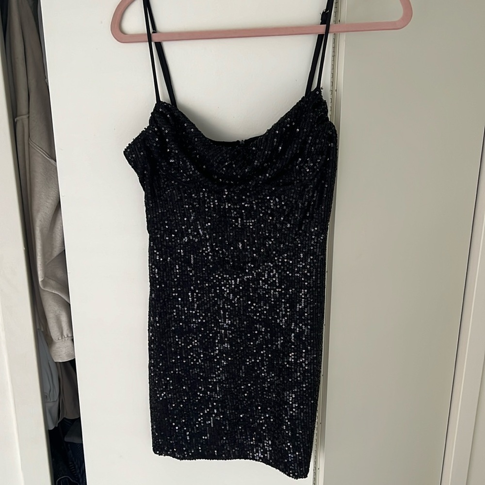 Sparkly mink dress